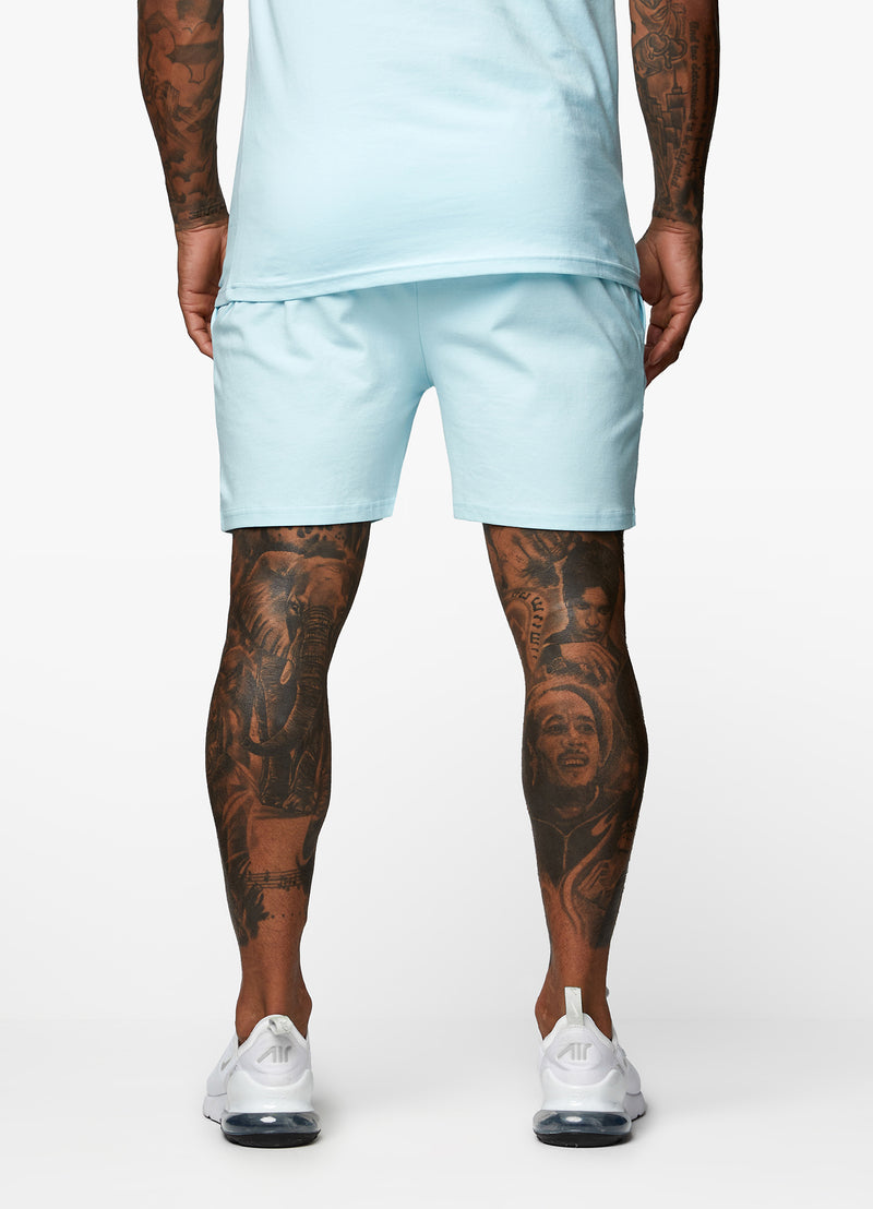 Gym King Pro Jersey Short - Aqua Sky