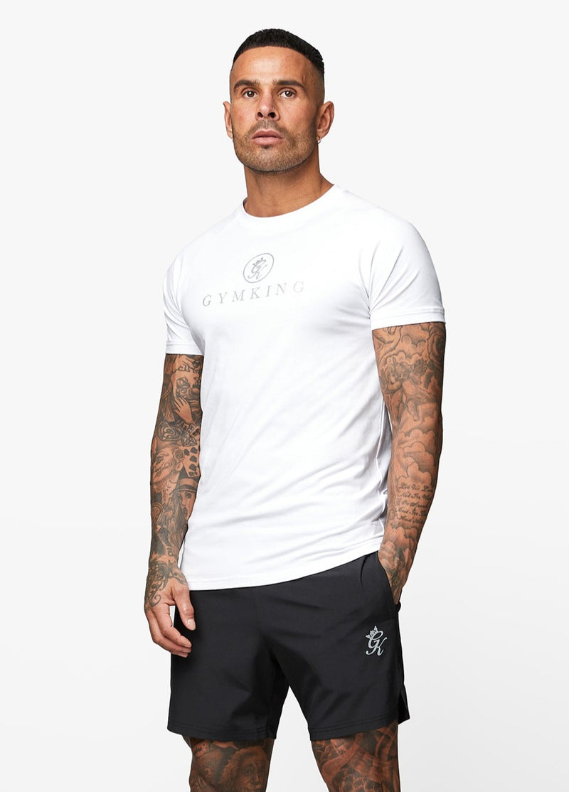 Gym King Pro Jersey Tee - White