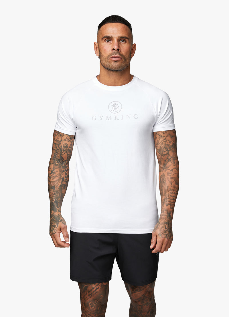 Gym King Pro Jersey Tee - White