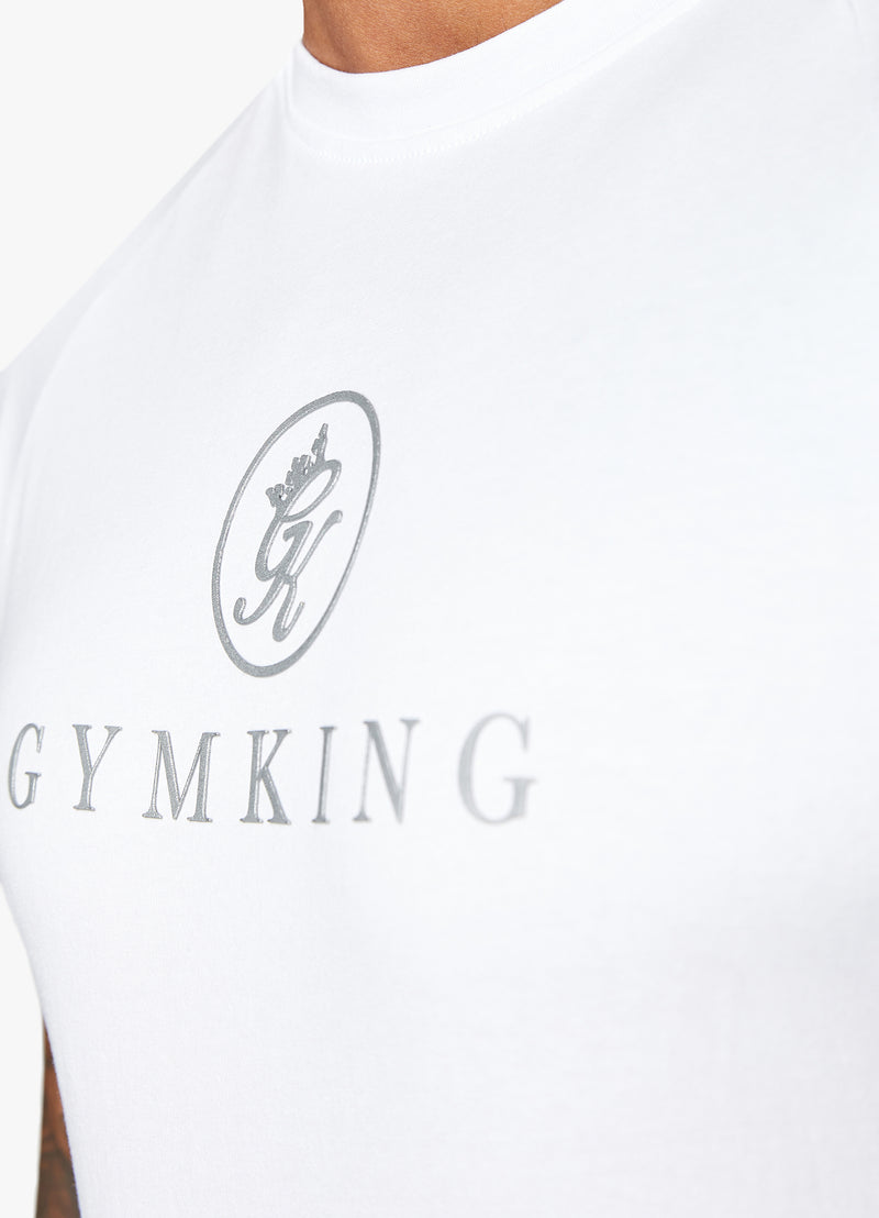 Gym King Pro Jersey Tee - White