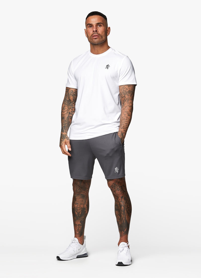 Gym King 365 Poly Tee - White