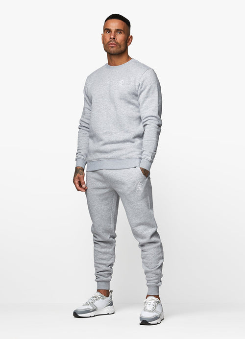 Gym King Fundamental Crew Tracksuit  grey men’s sweatshirt and joggers
