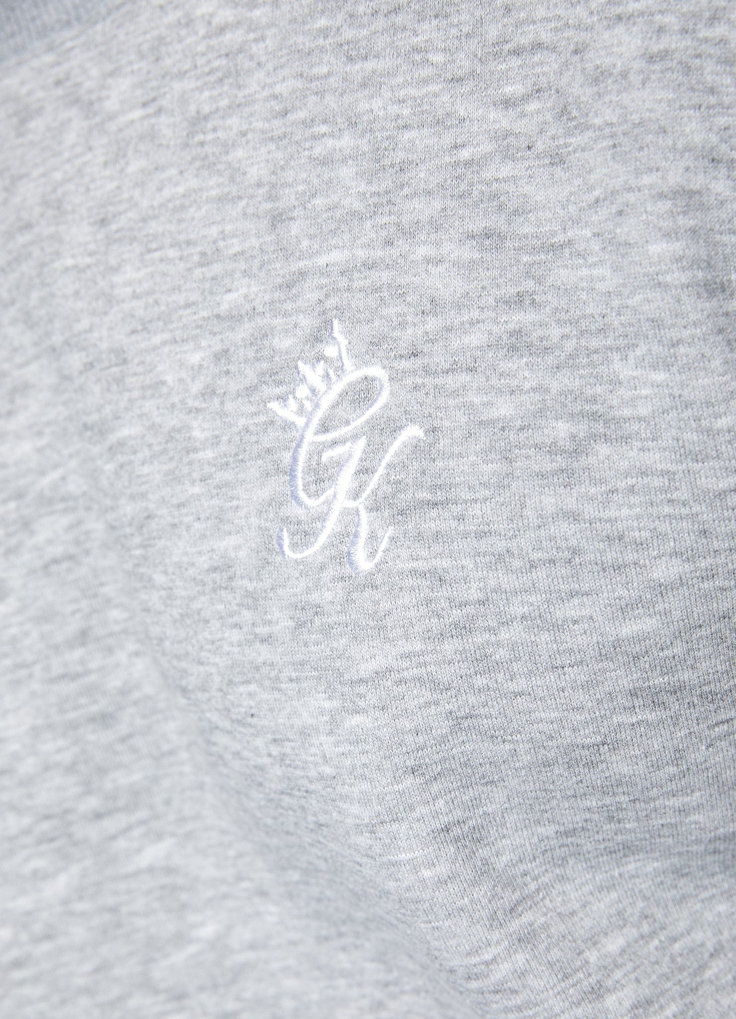 Gym King Fundamental Crew Tracksuit - Grey Marl