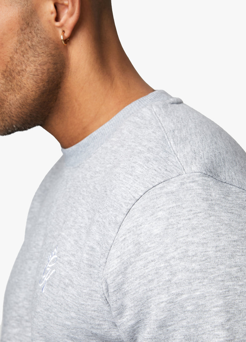 Gym King Fundamental Fleece Sweatshirt - Grey Marl