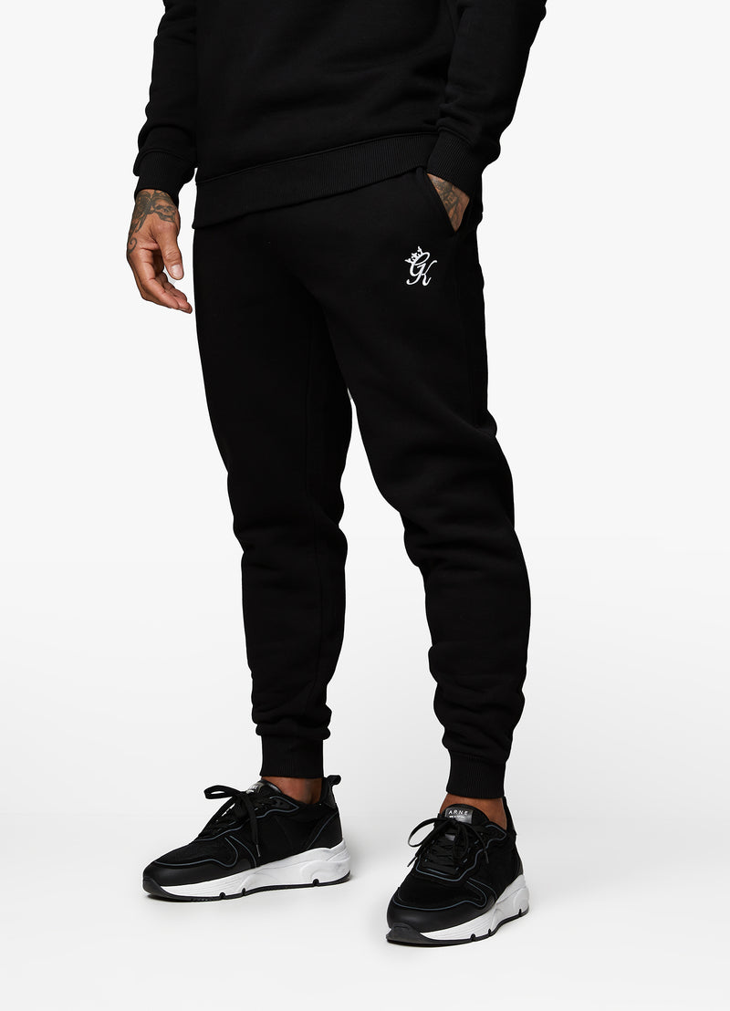 Gym King Fundamental Crew Tracksuit - Black