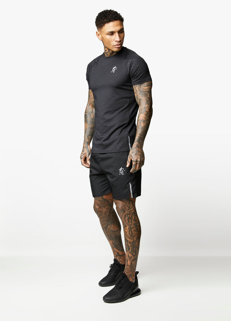 Gym King Debossed Energy Tee - Black