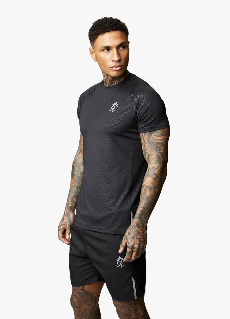 Gym King Debossed Energy Tee - Black