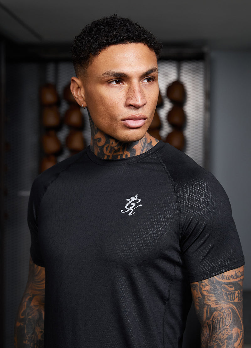 Gym King Debossed Energy Tee - Black