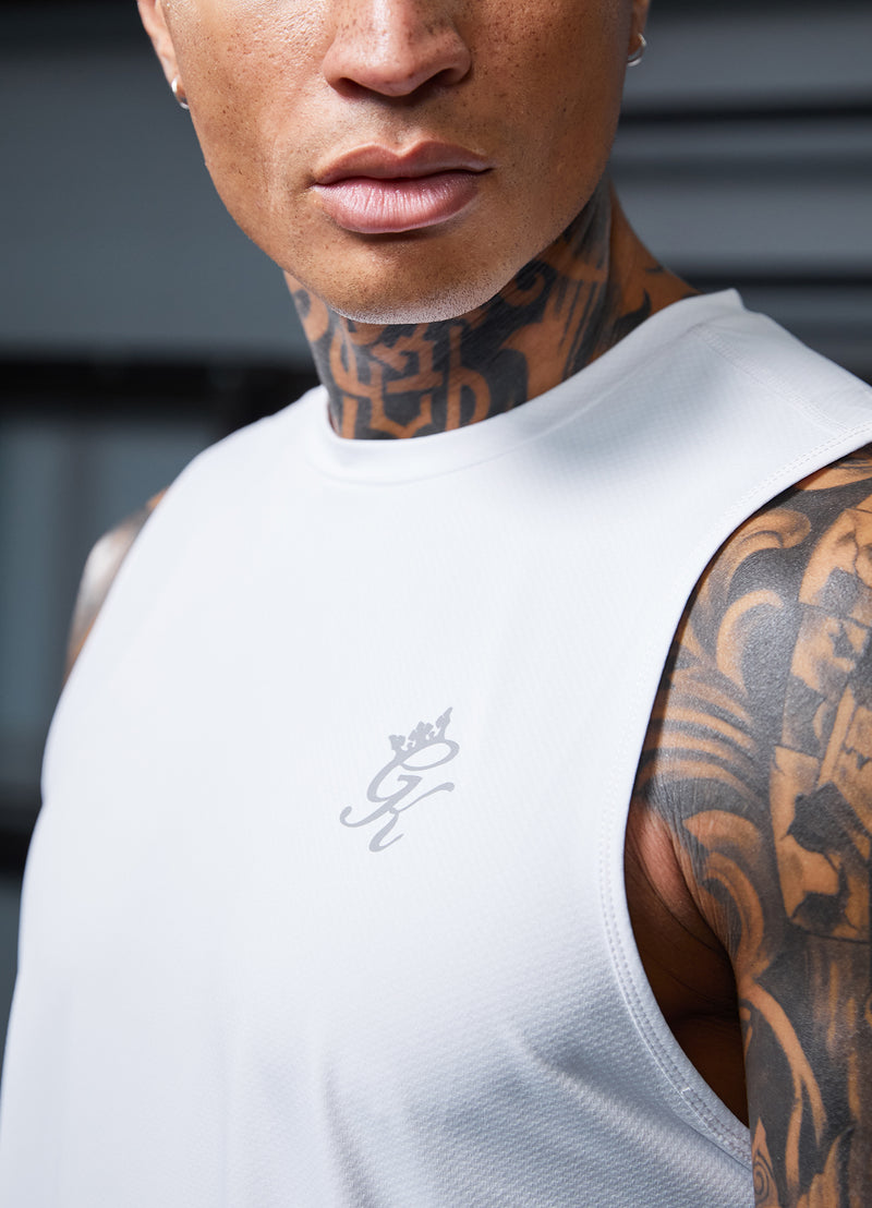 Gym King Energy Vest - White