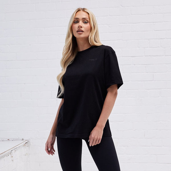 Gym King Established Boyfriend Tee - Black