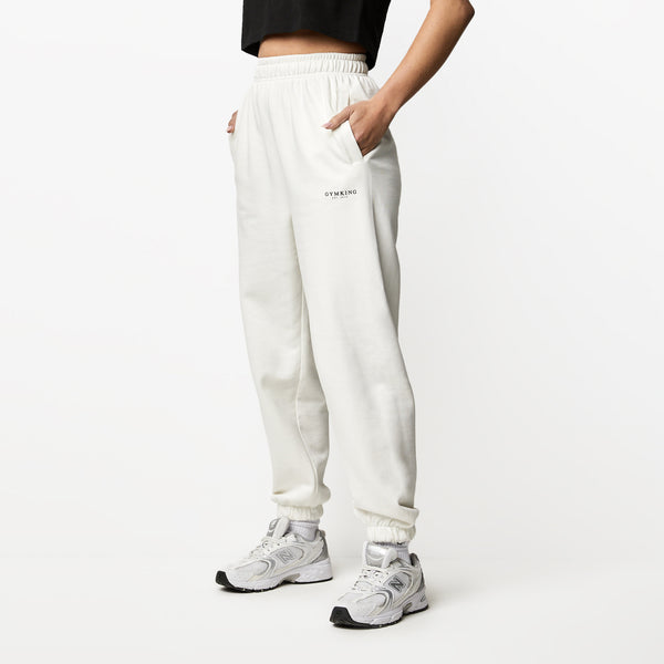 Gym King Established Relaxed Fit Jogger - Cream
