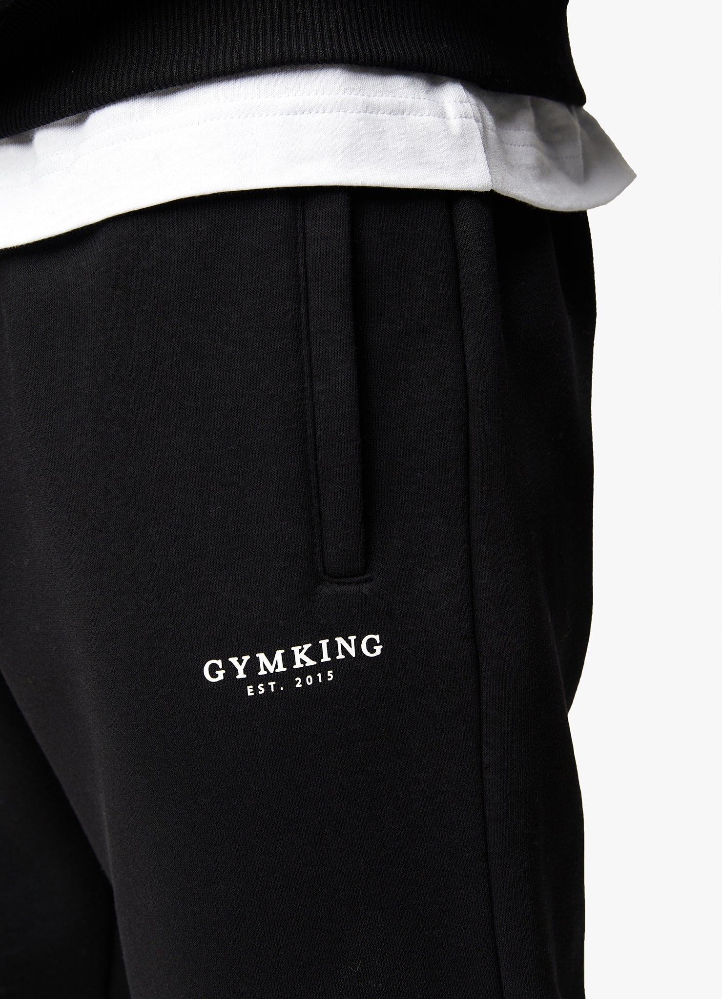 Gym king joggers black on sale