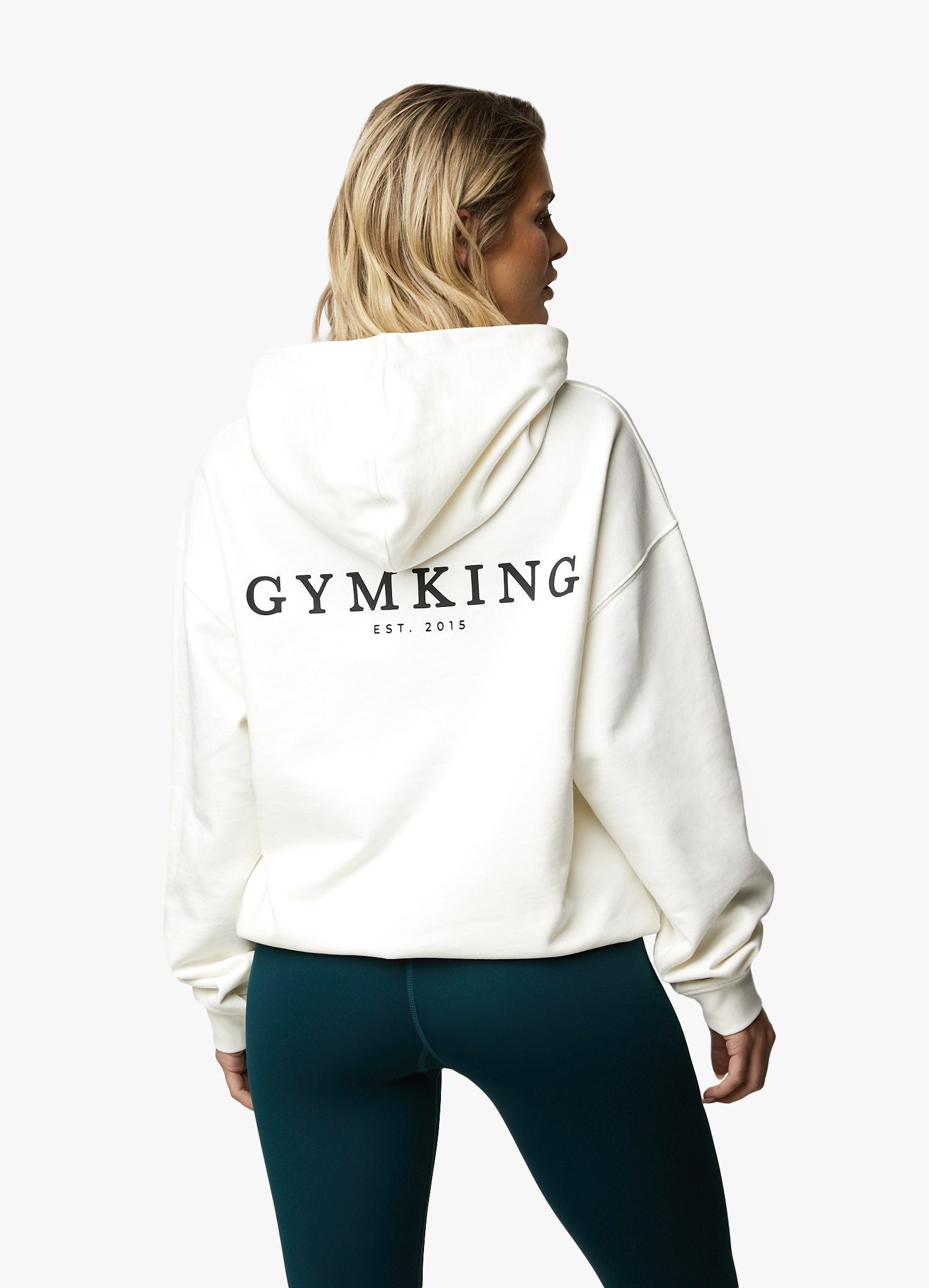 Gym King Established Relaxed Fit Hood Cream 10