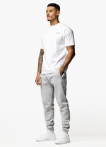 Gym King Oversized Logo Jogger - Light Grey Marl