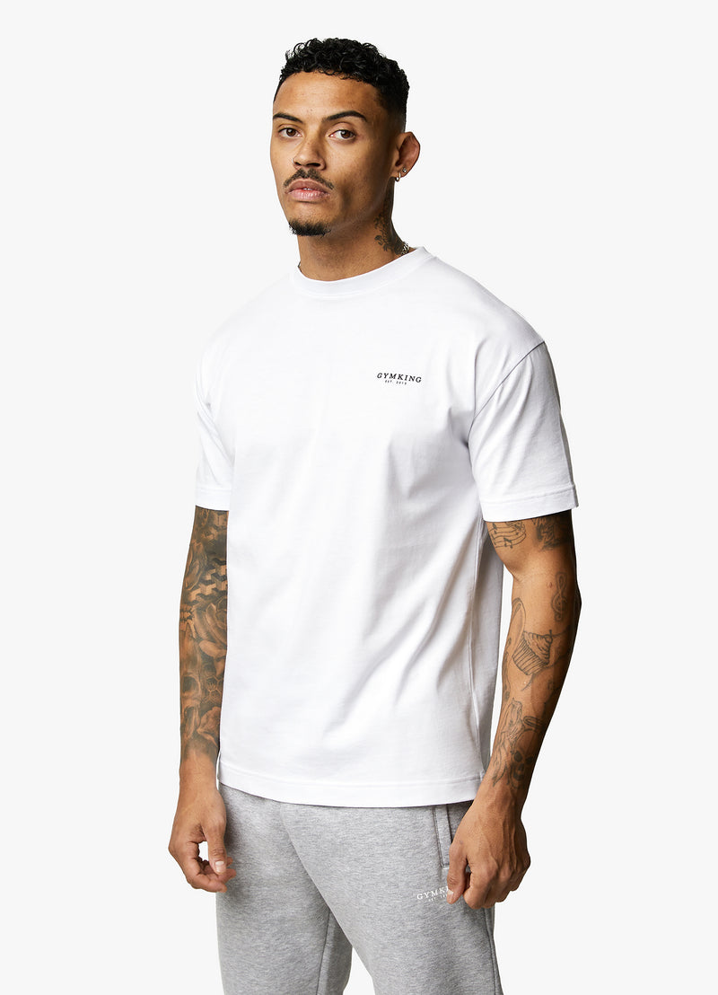 Gym King Established Tee - White