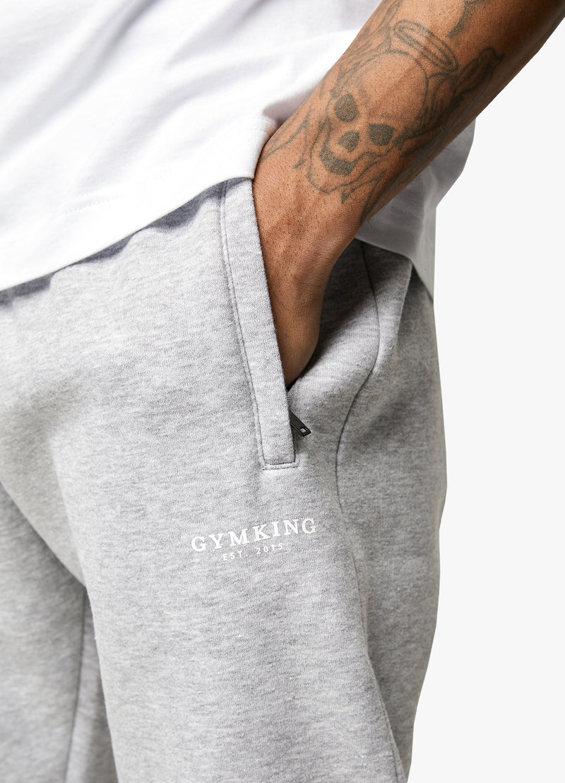 Gym King Established Jogger - Light Grey Marl