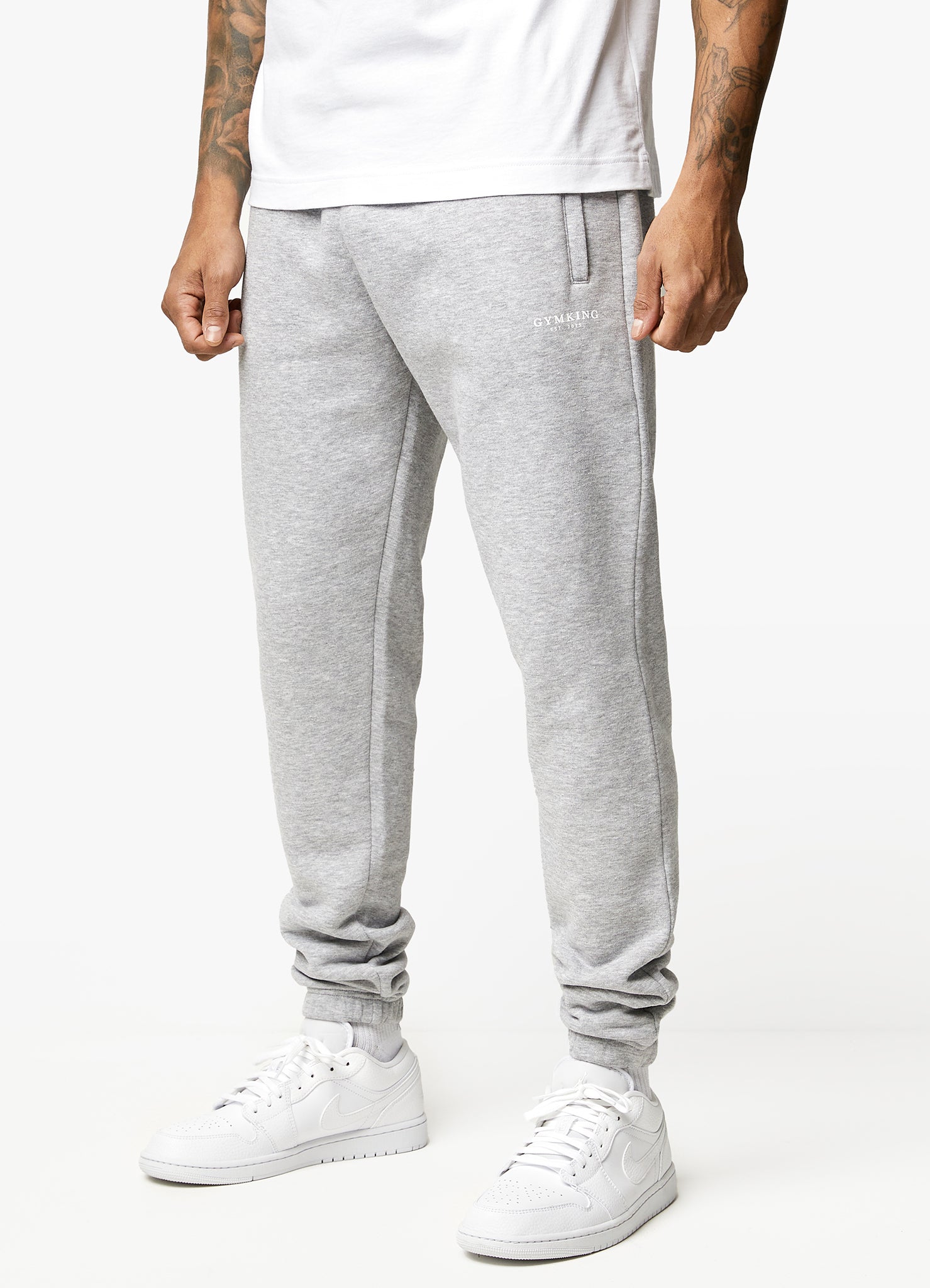 Grey gym king joggers hotsell