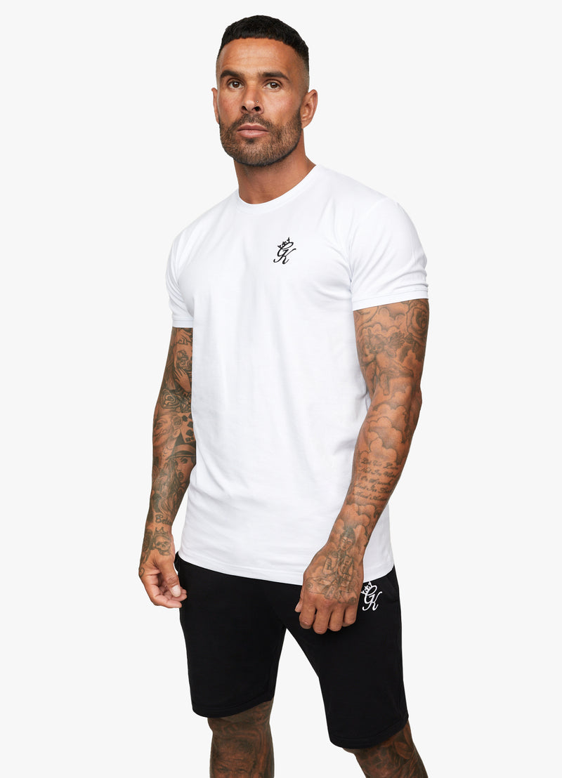 Gym King Fundamental Jersey Tee - White