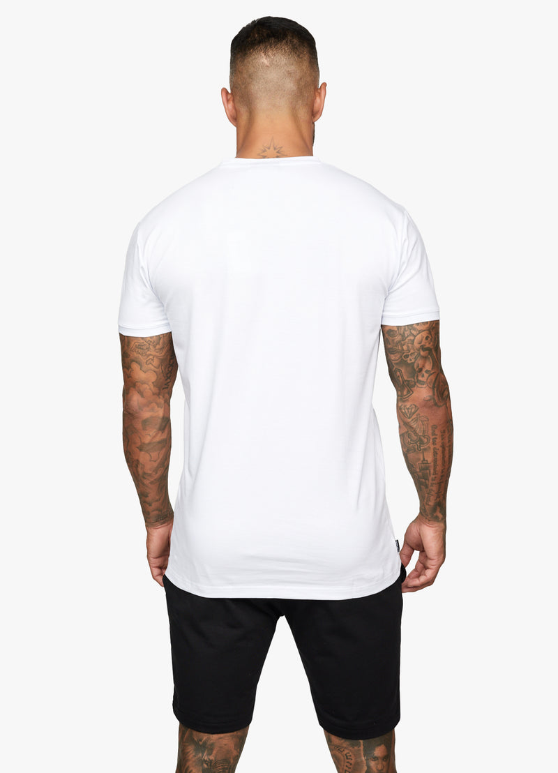 Gym King Fundamental Jersey Tee - White