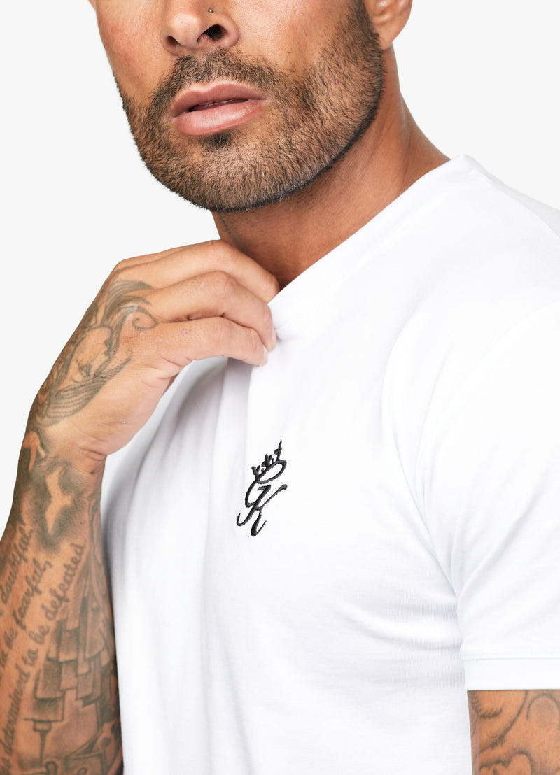 Gym King Fundamental Jersey Tee - White