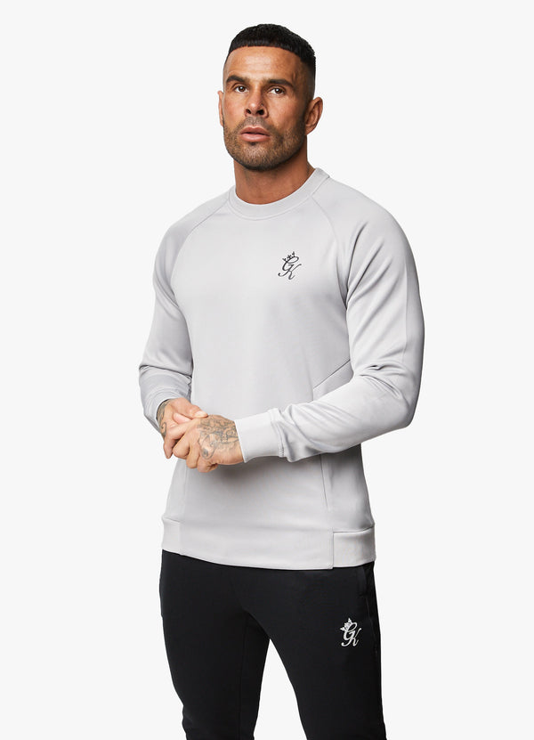 Gym King Fundamental Lightweight Poly Crew - Shadow Grey
