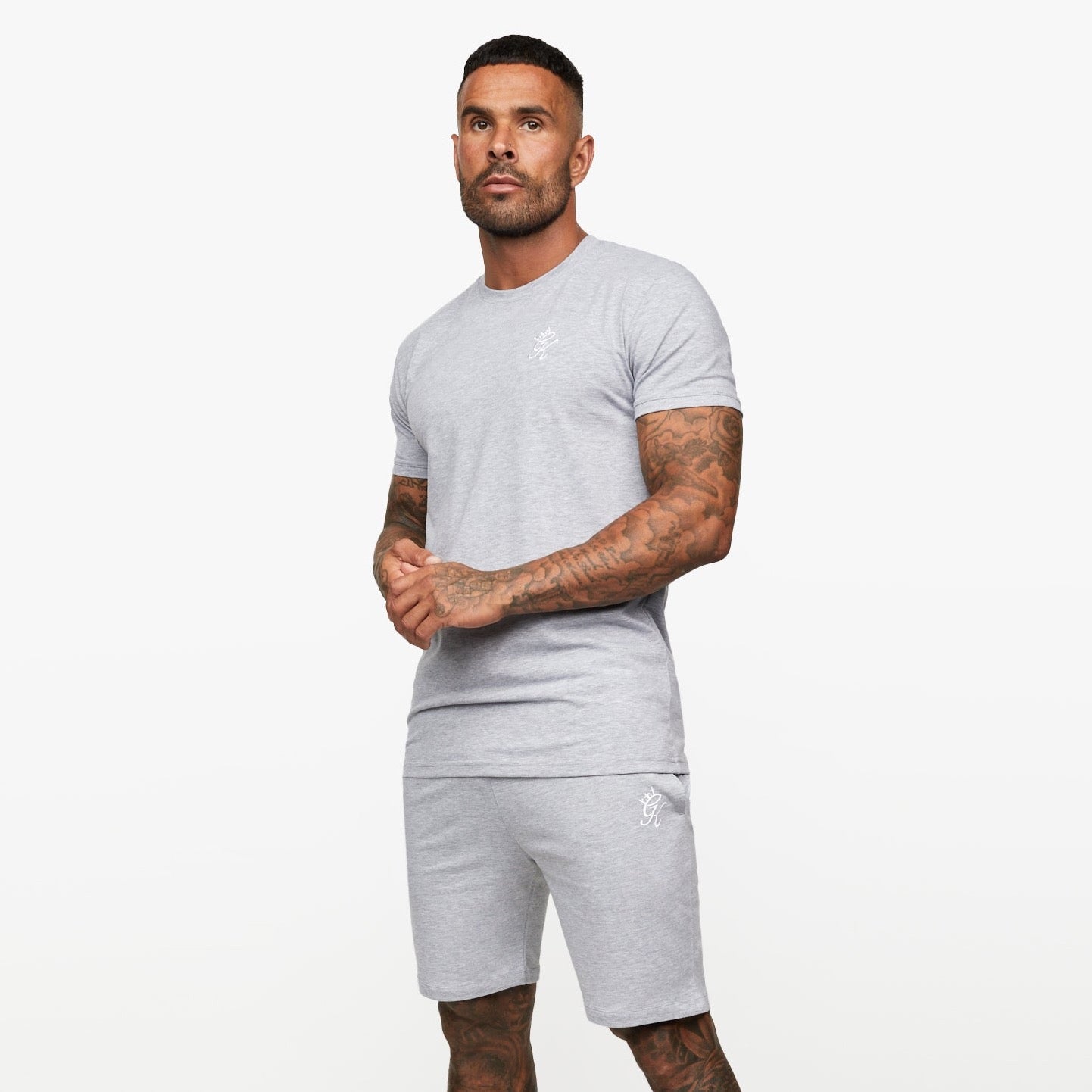 Gym King Fundamental Jersey T-Shirt - Grey Marl