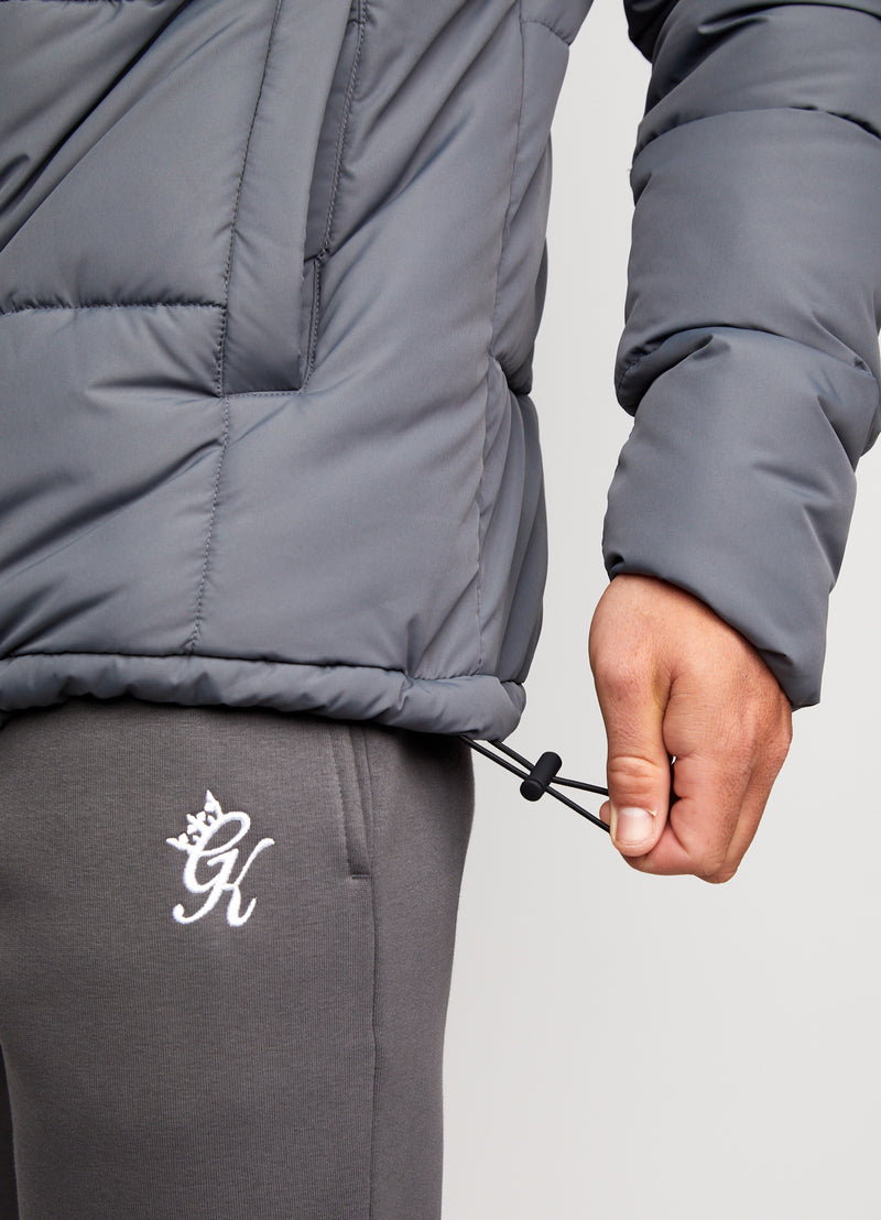 Gym King Core Tech Puffer Jacket - Grey.8