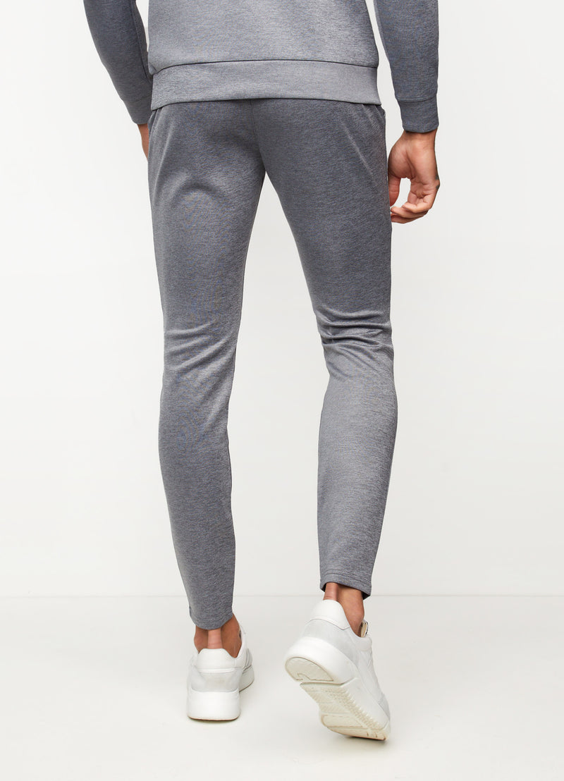 Gym King Interval Tracksuit Bottoms - Mid Grey Marl