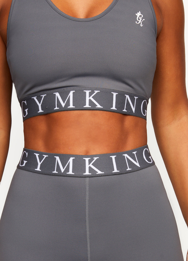 Gym King Impact Sports Bra - Dark Grey