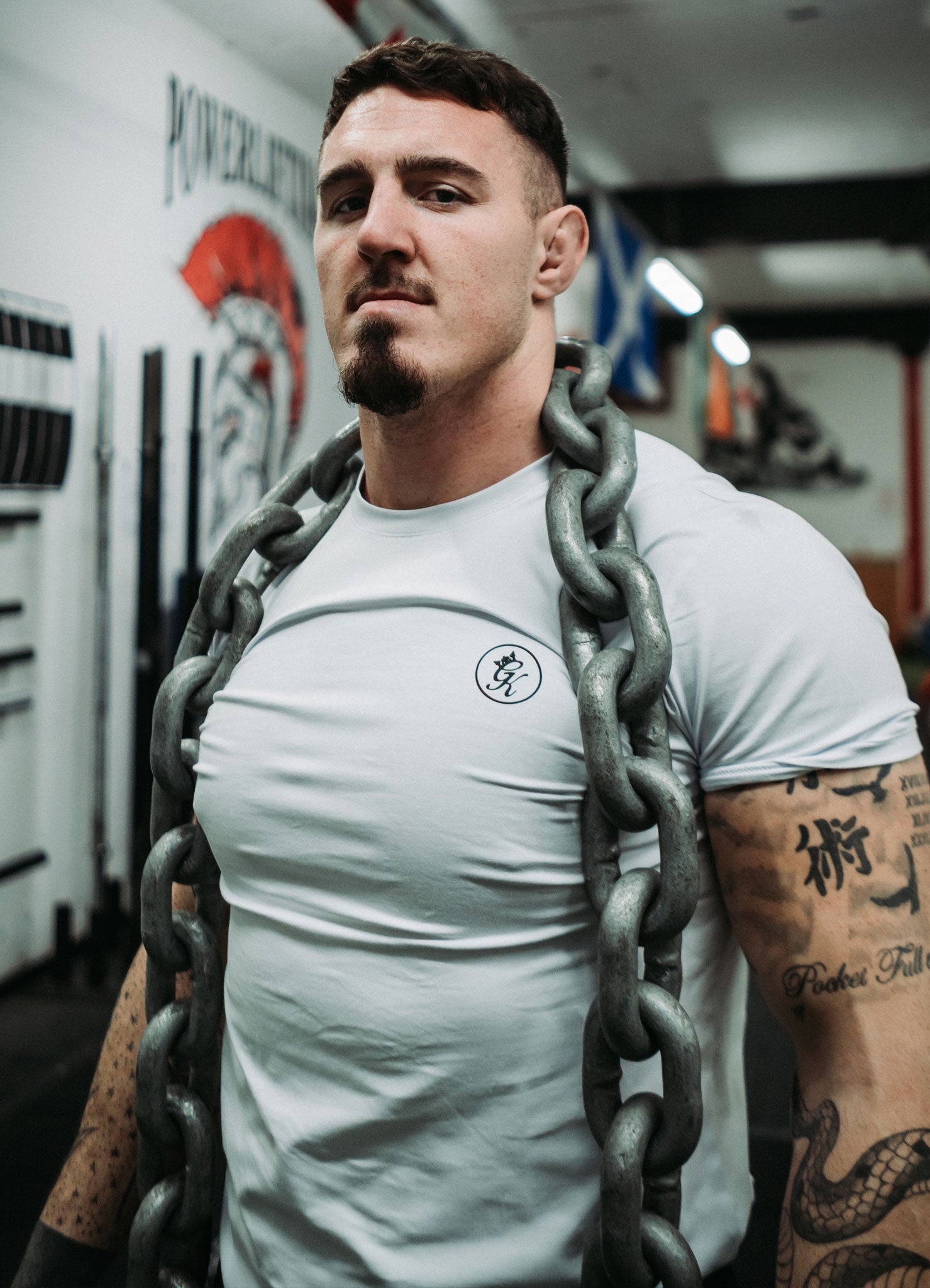 Gym King Nothing Beats Belief Tee White GYM KING