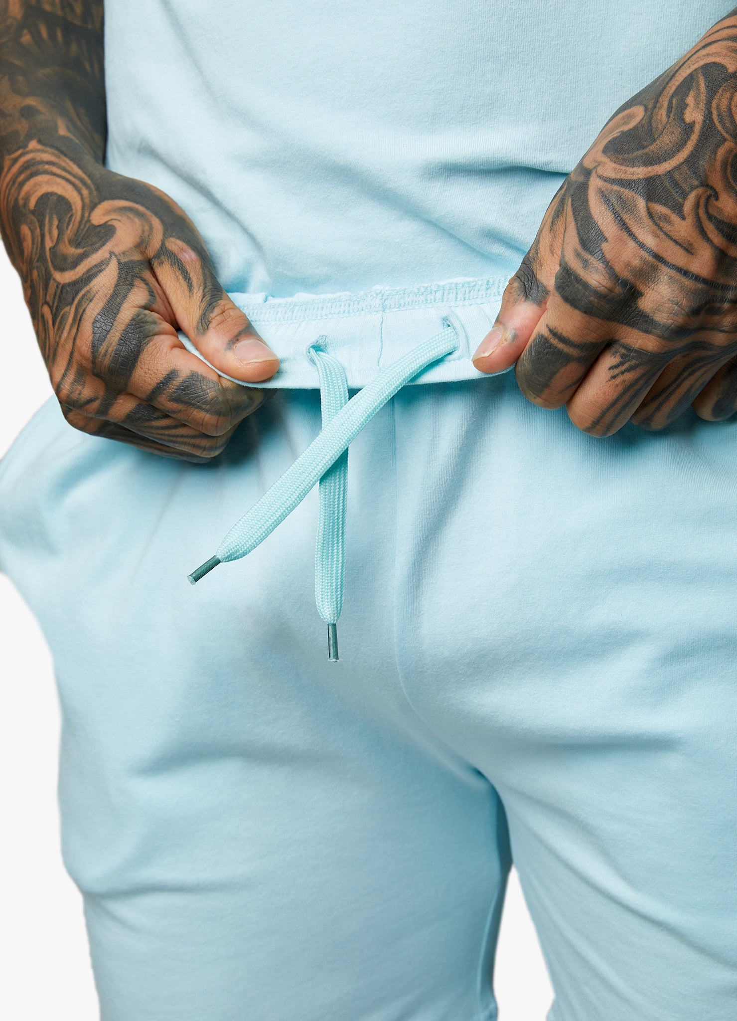 Gym King Pro Jersey Short - Aqua Sky