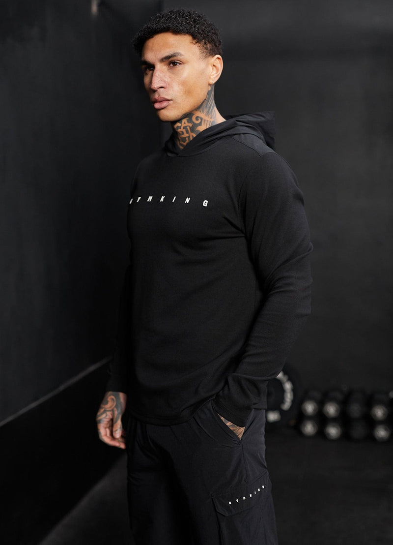 Gym King Rebellion Hood - Black