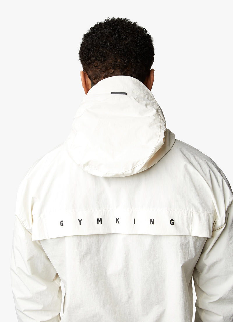 Gym King Rebellion Overhead Jacket - Antique White