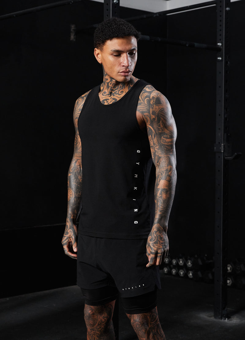 Gym King Rebellion Vest - Black