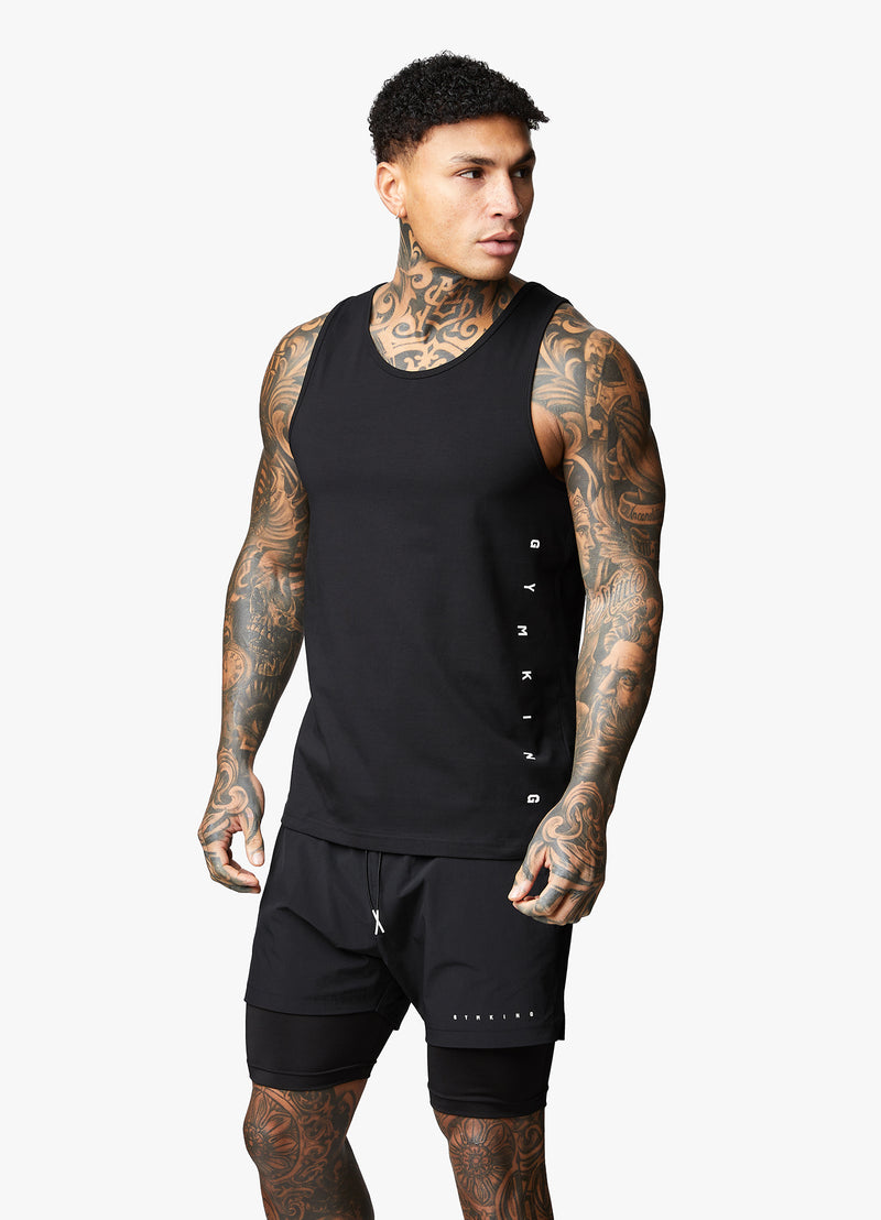 Gym King Rebellion Vest - Black