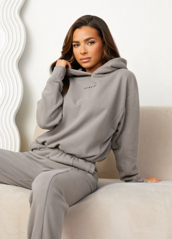 Gym King Shadow Loopback Hood - Taupe