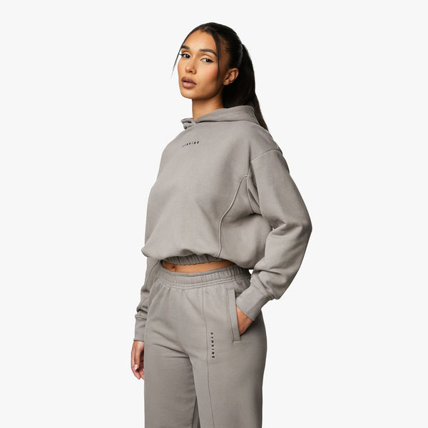 Gym King Shadow Loopback Hood - Taupe