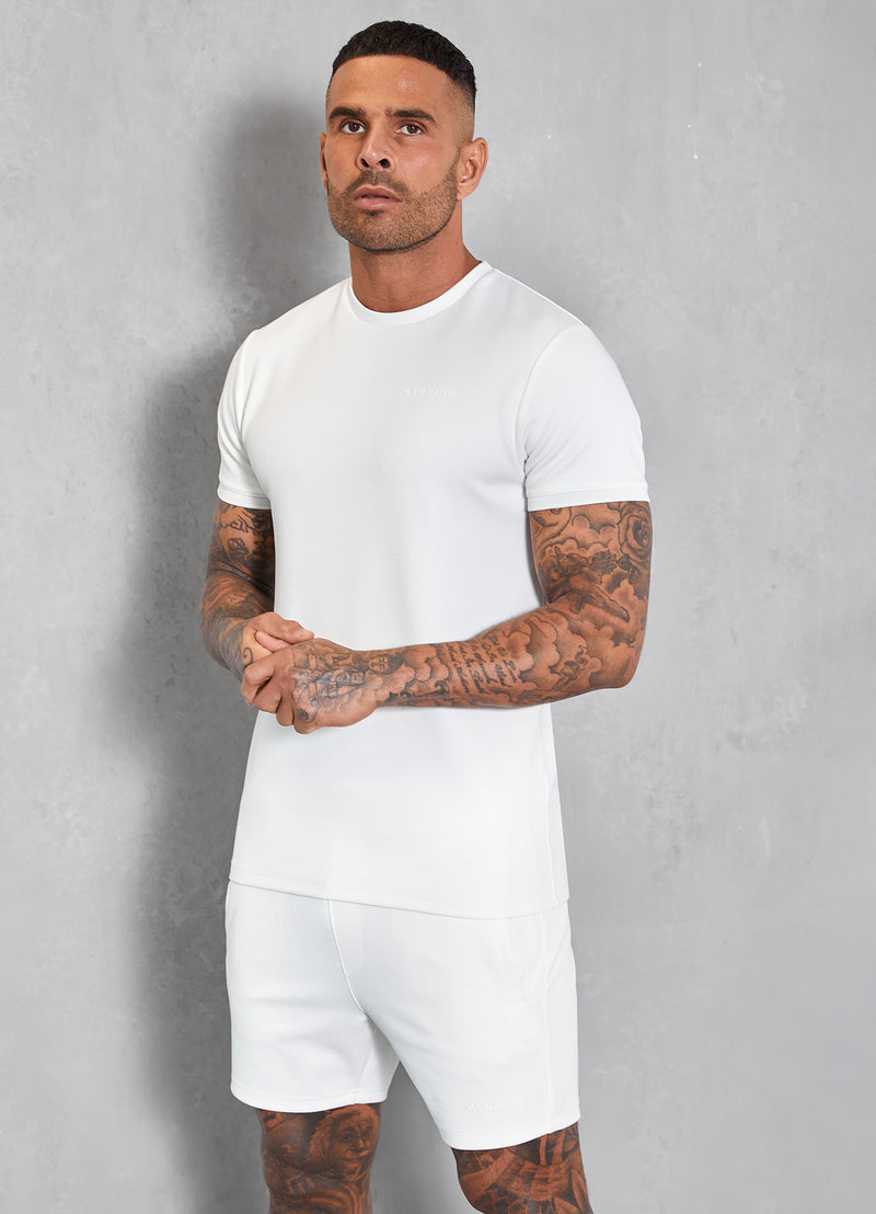 Gym King Signature Knit Tee - Cream