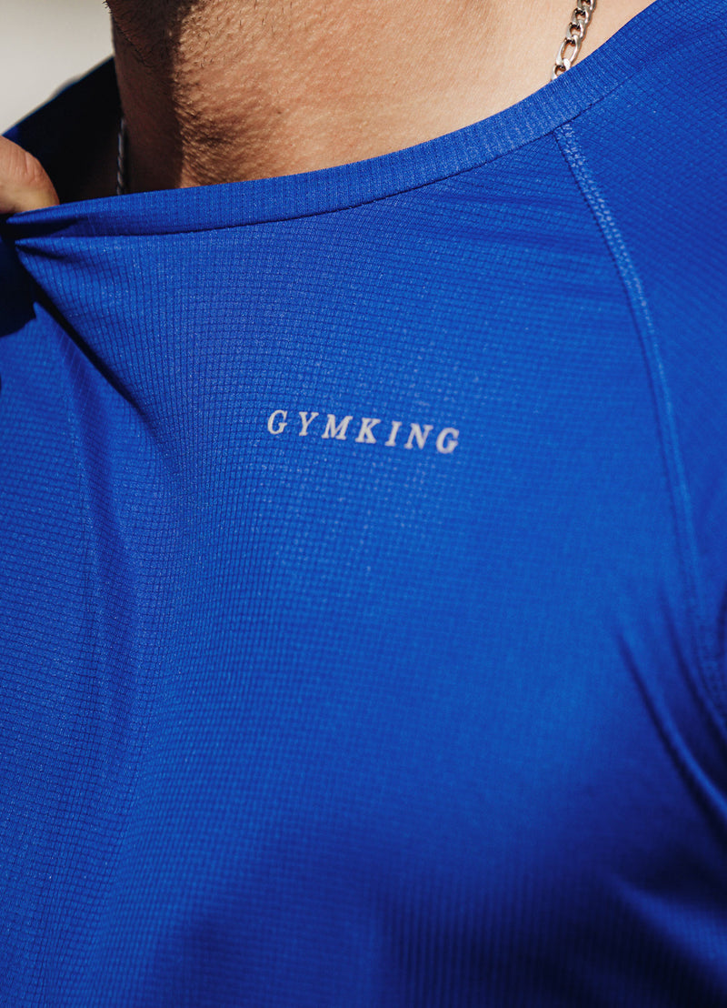 Gym King Uprising Ss Tee - Electric Blue