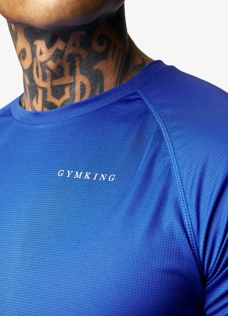 Gym King Uprising Ss Tee - Electric Blue