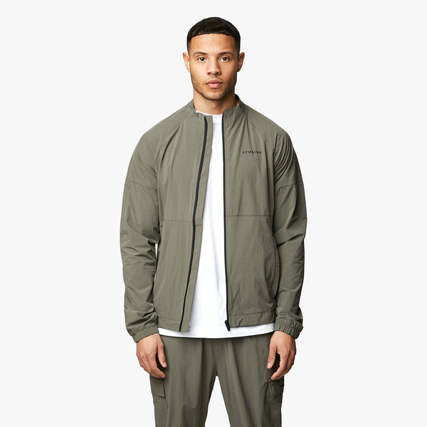 Gym King Utility Woven Bomber - Olive