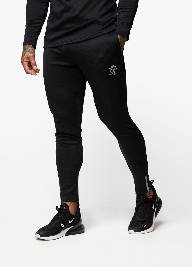 Gym King Velocity Tech Pant - Black/Wine Red