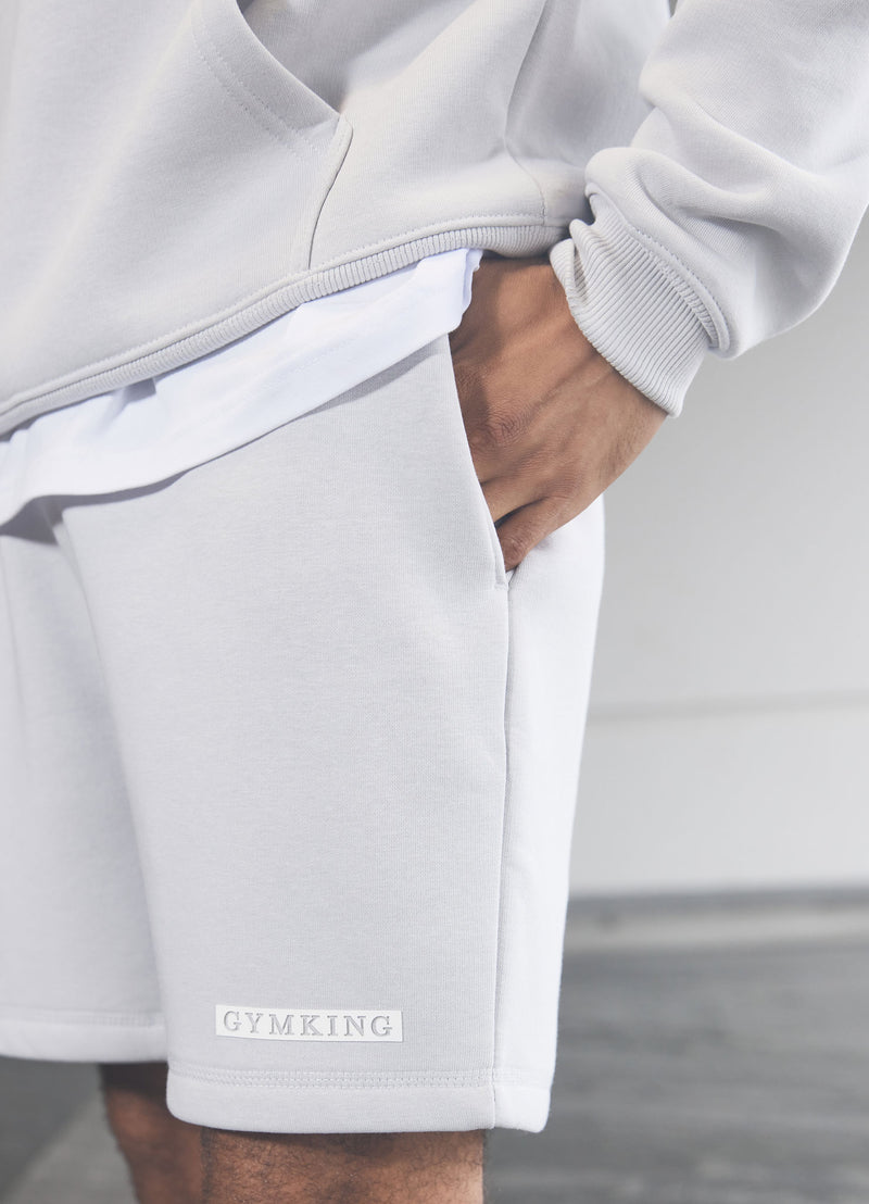 Gym King Box Logo Short - Light Grey