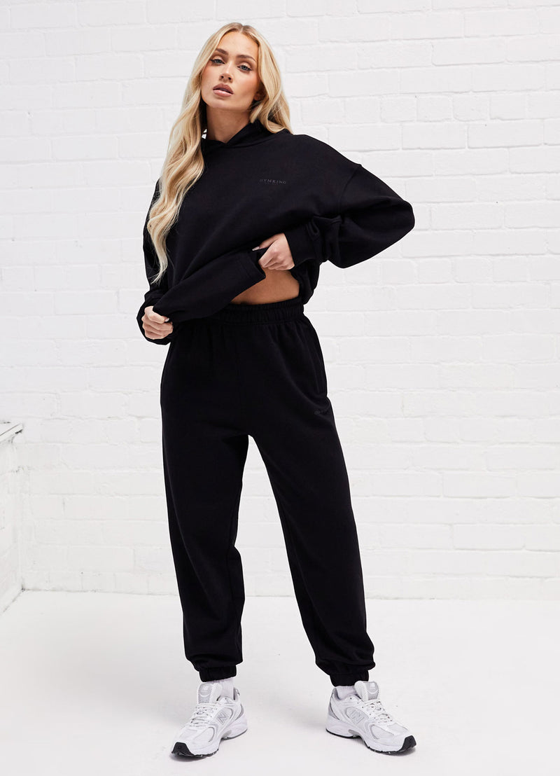 Gym King Established Relaxed Fit Jogger - Black