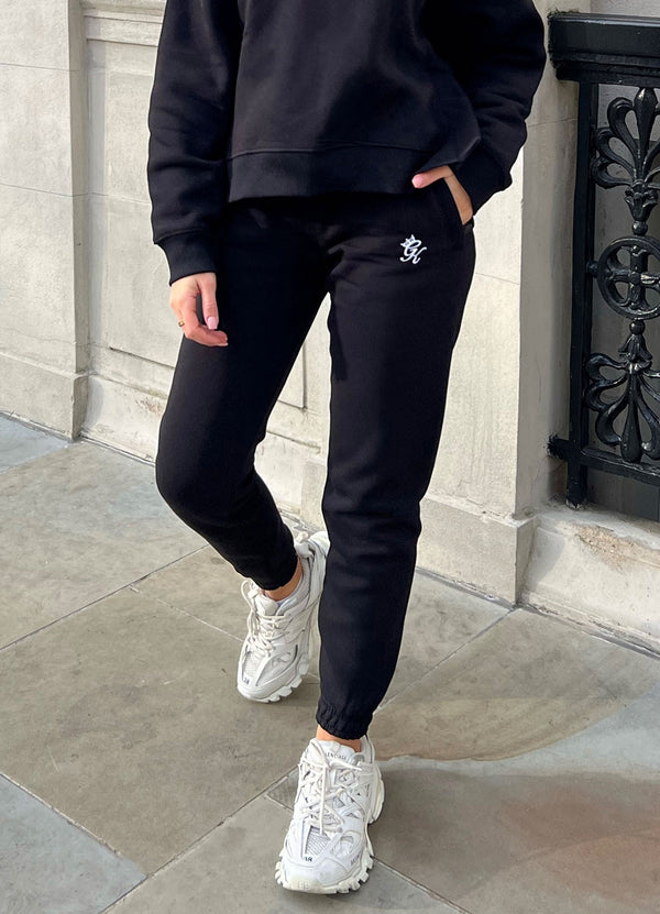 Gym King Linear Tape Fleece Jogger - Black
