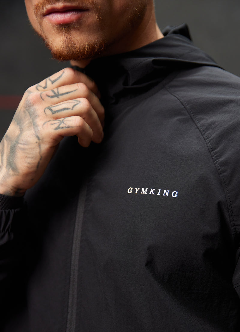 Gym King Utility Woven Hood - Black